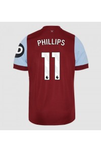 West Ham United Kalvin Phillips #11 Jalkapallovaatteet Kotipaita 2023-24 Lyhythihainen